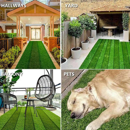 Artificial Grassland Outdoor Garden Fences Roof Greening Schools Simulation Lawn Turf Fake Green Grass Mat Home Floor Decoration