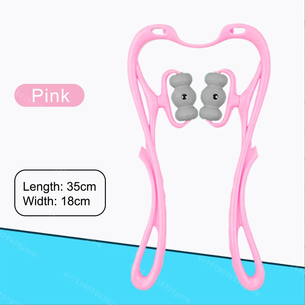 6 Roller Neck Shoulder Multifunction Neck Massager Therapy Shoulder Body Self Massage Tool Relieve Hand Pressure Deep Massager