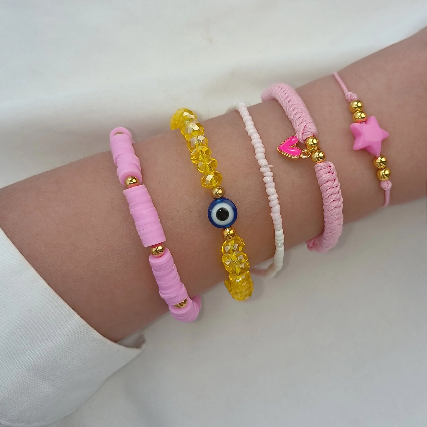 5pcs/lot Bohemian Mixed Golden Shell Starfish Bracelet Women Summer Beach Casual Jewelry Accessories Friendship Gift