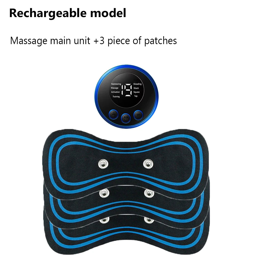 EMS Neck Massage 8 Mode 19 Gears Electric Pulse Neck Massager Relieve Muscle Fatigue Tools Relax For Men&Women