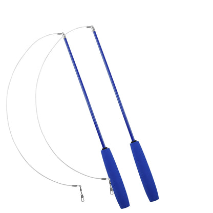 Cat Teaser Wands Three-section Telescopic Fishing Pole Wand Kitten Funny Catcher Teaser Stick Rod Interactive Stick Teaser Toys