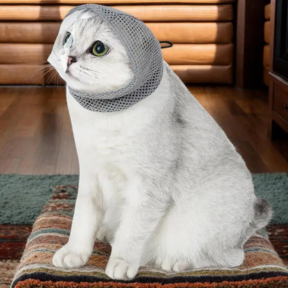 Cat Anti Bite Muzzles Breathable Cat Travel Tools Bath Grooming Supplies Adjustable Kitten Muzzles Anti Scratch Pet Supplies