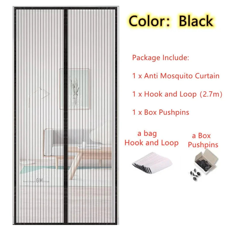 magnetic mosquito net living room curtain antiinsect net ventilation curtain magnetic net automatic door closing screen window
