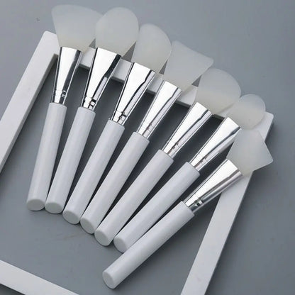 7Pcs DIY Silicone Mask Brush Set Soft Makeup Brush Facial Mud Mixing Brush Skin Care Tools Foundation Liquid Tools Home