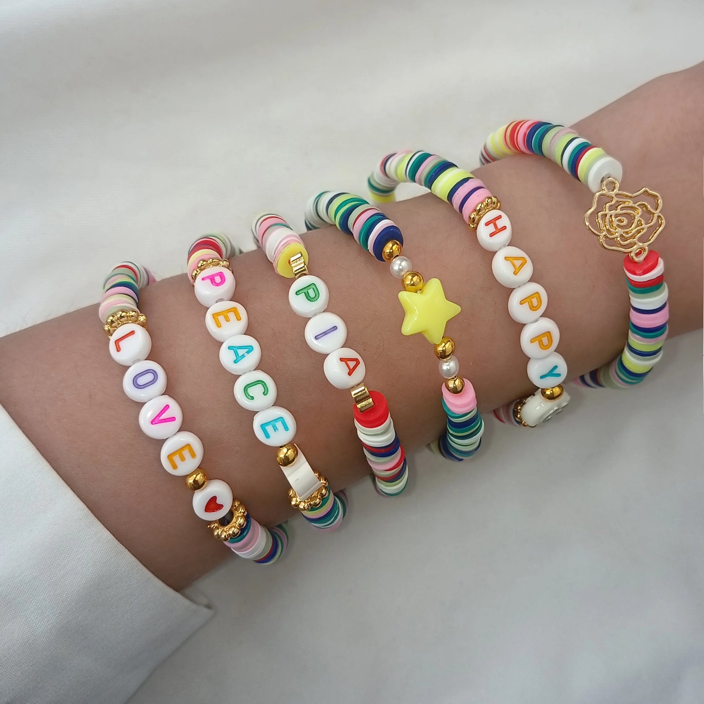 5pcs/lot Bohemian Mixed Golden Shell Starfish Bracelet Women Summer Beach Casual Jewelry Accessories Friendship Gift