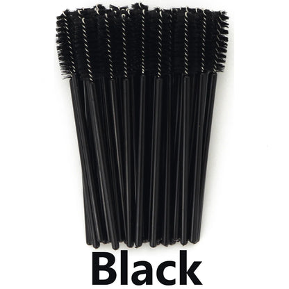 ANNAFRIS 50Pcs  Disposable Eyelash  Brush Soft Head Crystal Eyebrow Brush Lash Extension Brush  Mascara Wand Makeup Tool