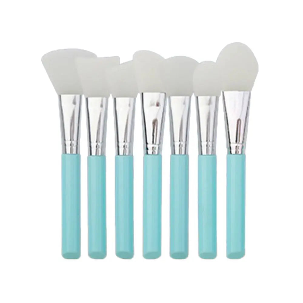7Pcs DIY Silicone Mask Brush Set Soft Makeup Brush Facial Mud Mixing Brush Skin Care Tools Foundation Liquid Tools Home