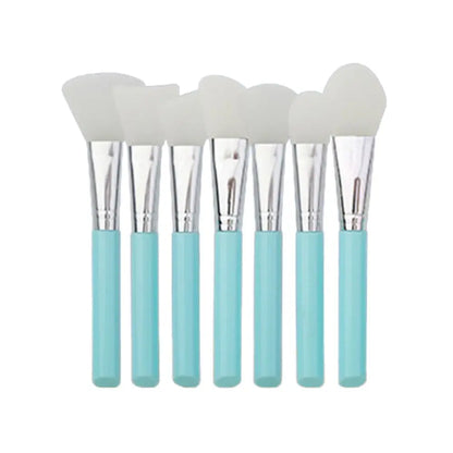 7Pcs DIY Silicone Mask Brush Set Soft Makeup Brush Facial Mud Mixing Brush Skin Care Tools Foundation Liquid Tools Home
