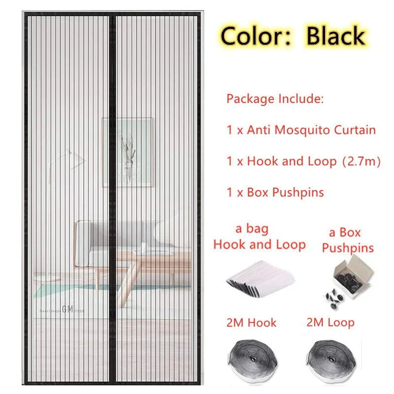 magnetic mosquito net living room curtain antiinsect net ventilation curtain magnetic net automatic door closing screen window