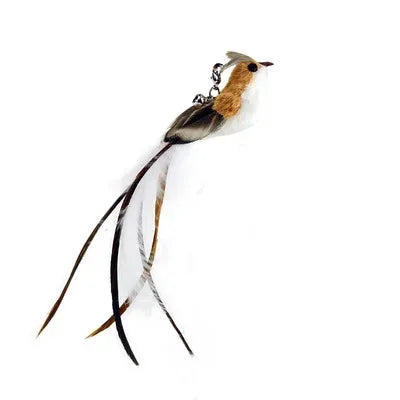 Interactive Cat Toy Handfree Cat Stick Playing Kitten Playing Teaser Wand Toy Suction Cup Bird/Feather Cat Wand Pet Supplies