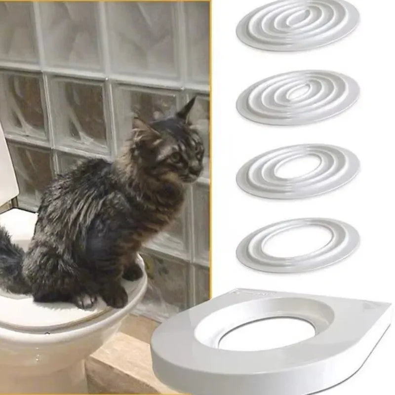 Cat Toilet Indoor Reusable Pet Litter Trainer Potty Cats Supplies Tray Professional Kit Kitty Toilets Cat System Training Toilet