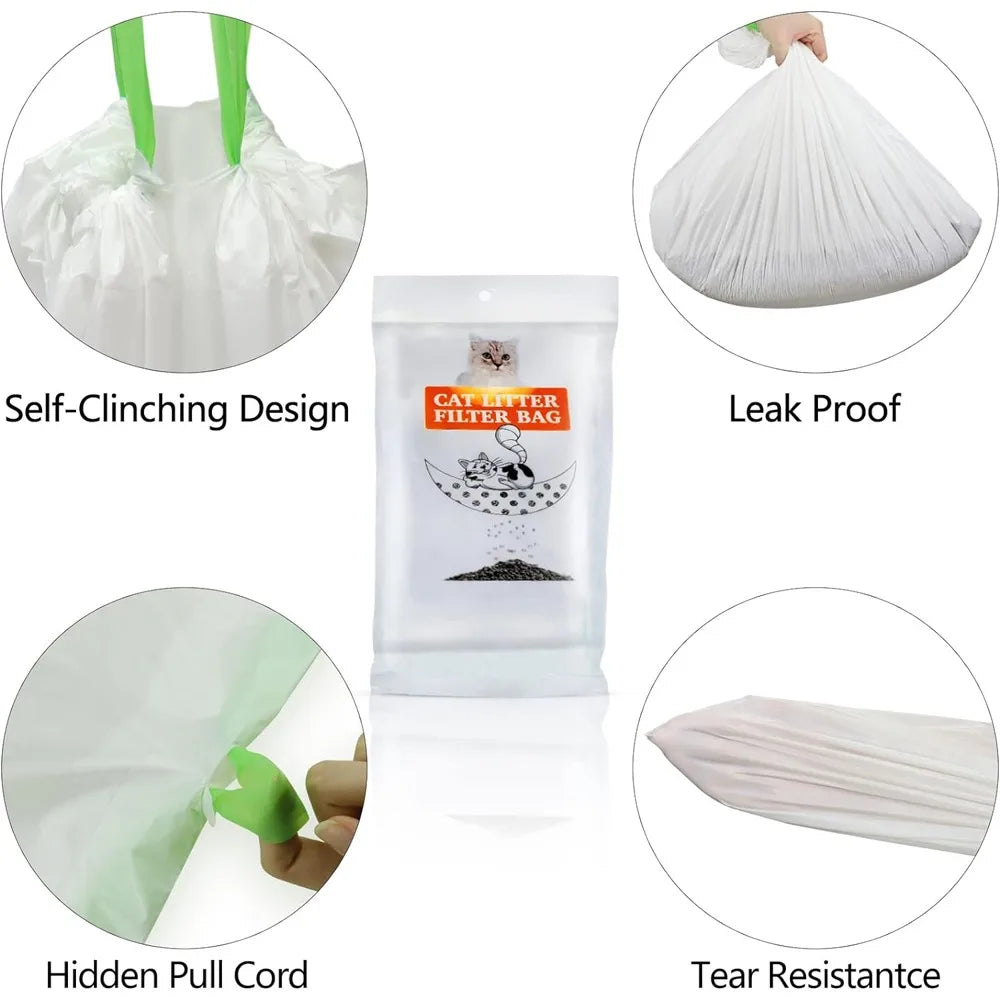 Cat Litter Filter Bag, Portable Household Hygiene, Reusable Puppy Litter Box, Tray, Home Accessories, Pet Supplies, Cleaning Bag