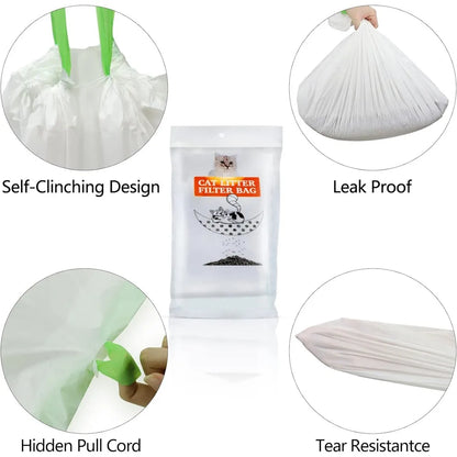 Cat Litter Filter Bag, Portable Household Hygiene, Reusable Puppy Litter Box, Tray, Home Accessories, Pet Supplies, Cleaning Bag