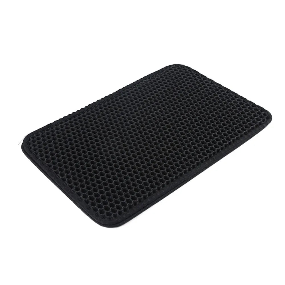 EVA Double Layer Cat Litter Mat Anti-Slip Anti-Splashing Cat Scratch Pad Waterproof Urine Proof Pet Cleaning Mat for Home