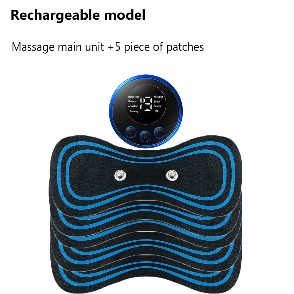 EMS Neck Massage 8 Mode 19 Gears Electric Pulse Neck Massager Relieve Muscle Fatigue Tools Relax For Men&Women