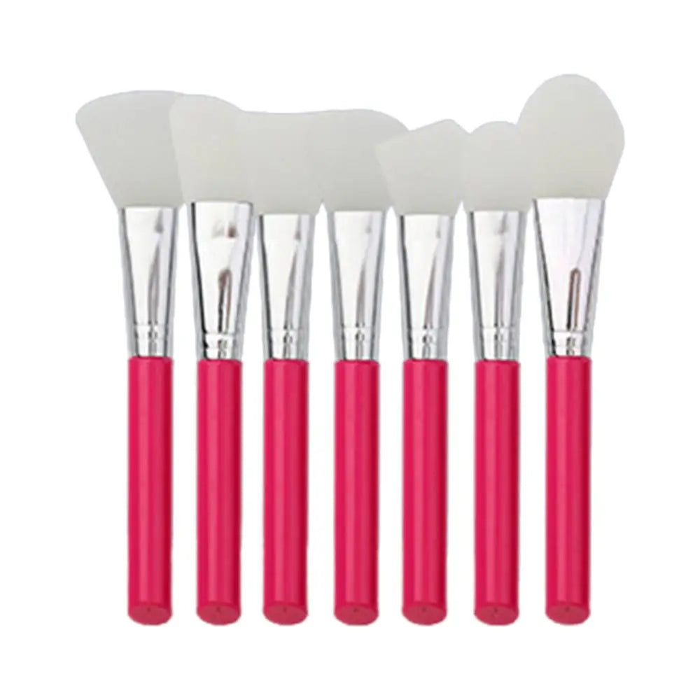 7Pcs DIY Silicone Mask Brush Set Soft Makeup Brush Facial Mud Mixing Brush Skin Care Tools Foundation Liquid Tools Home