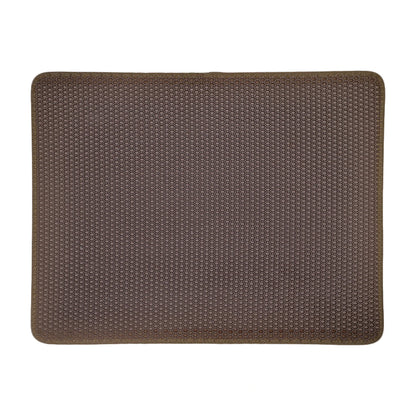 Cat Litter Mat Non Slip Big Pet Litter Box Filter Mat Double Layer Wear Resistant Waterproof Cat Litter Mat Pet Clean Supplies