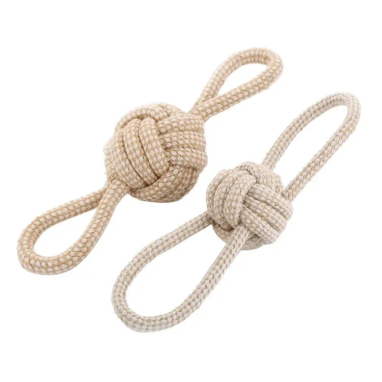 2021Dog Toy Cotton Rope Ball Dog Molars Cotton Rope Pet Interactive Toy Jaw Exerciser Chew Molar Bite Chew Ball Puppy Toys
