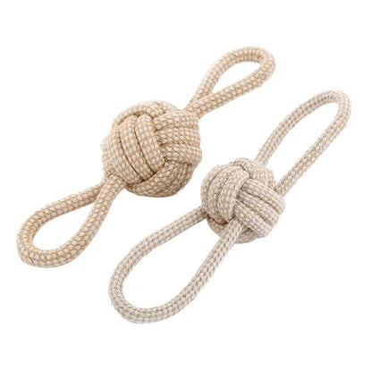 2021Dog Toy Cotton Rope Ball Dog Molars Cotton Rope Pet Interactive Toy Jaw Exerciser Chew Molar Bite Chew Ball Puppy Toys