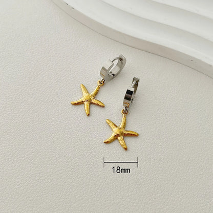 ALTERA New Bohemia Handmade Stainless Steel Necklace Earrings Bracelet Shell Starfish Charm Waterproof Jewelry Set Summer Beach