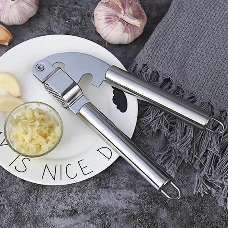 Professional Kitchen Stainless Steel Garlic Press Mincer