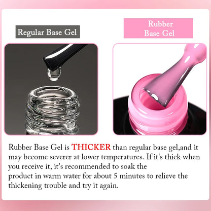 UR SUGAR 7ml Nude Crystal Rubber Base Gel Natural Color Semi Permanent Soak off UV LED Gel Nail Art Varnish
